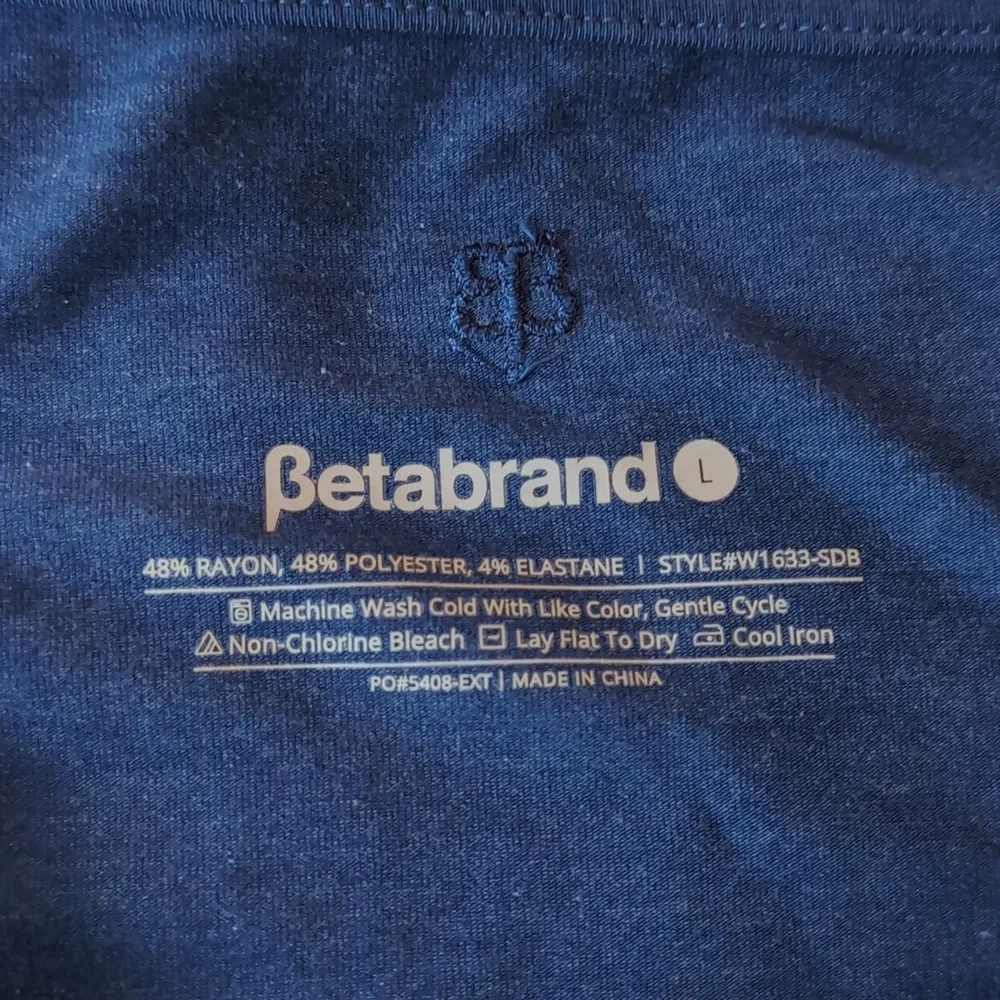 Betabrand Blue Ruched Midi Sundress with Cowl Neck - Picture 4 of 6